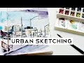 Travel Journal Tips #2 · URBAN-SKETCHING (ft. Skillshare) · semiskimmedmin