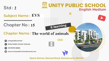 Std- 2, Sub- EVS, Ch- 15 The world of animals