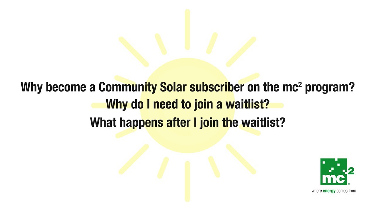 Why Become A Community Solar Subscriber With MC Squared Energy Services Why Become A Community Solar Subscriber With MC Squared Energy Services