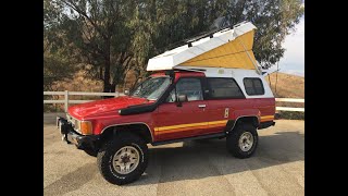 First Gen Toyota 4Runner Micro Camper Expedition Vehicle