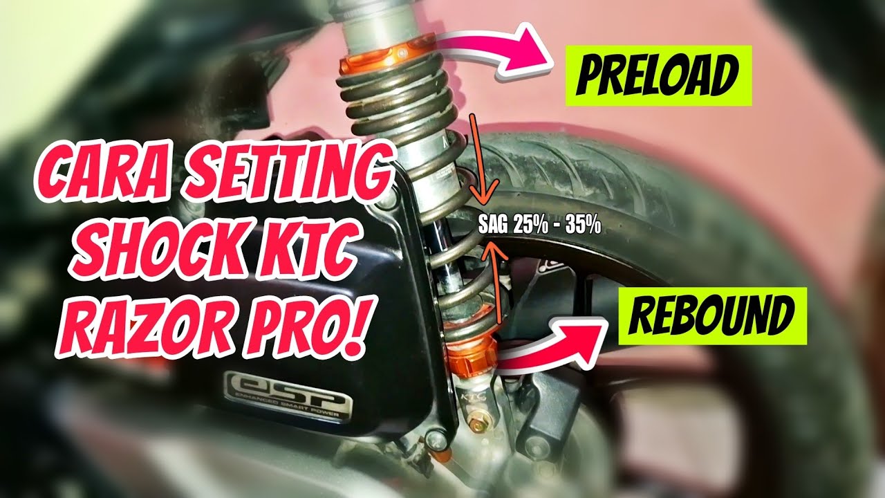 SETTING SHOCK KTC RAZOR PRO & PASANG FILTER UDARA PROPER !!