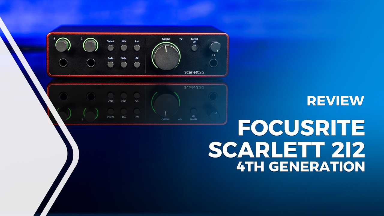 Focusrite Scarlett Solo 4th Gen USB Audio Interface and Shure