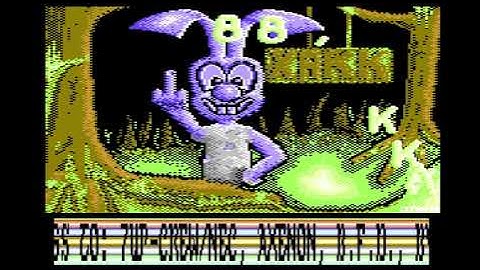 C64 One File Demo: Odd Rabbits by XAKK! 1988