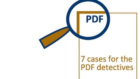 7 Cases for the PDF detectives — Trailer
