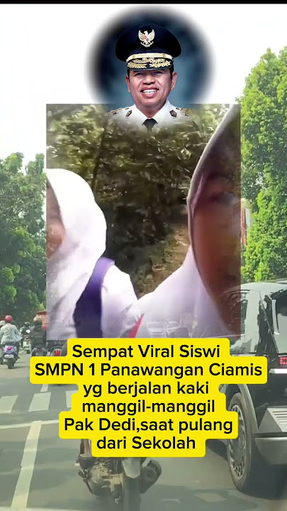 Sempat Viral SMPN 1 Panawangan Ciamis, Pulang sekolah jalan kaki panggil2 Pa Dedi Mulyadi.