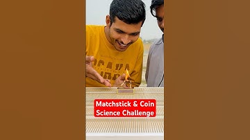 Matchstick & Coin Challenge- Science Trick #challenge #shorts