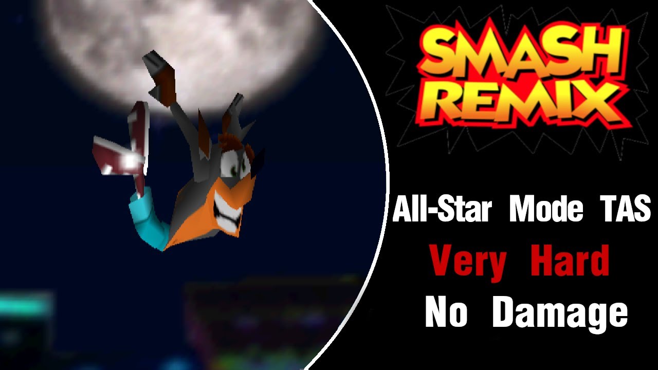 Smash Remix [TAS] - Crash All Star Mode (Very Hard, No Damage)