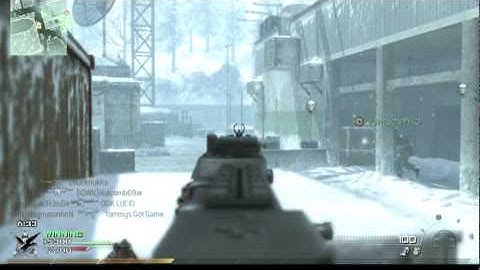 OGK leik - MW2 Team deathmatch on sub base 37-6 RPD