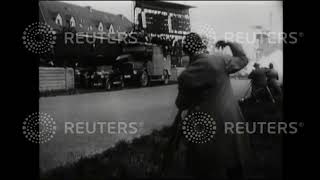1928 GERMANY: Rocket car explodes