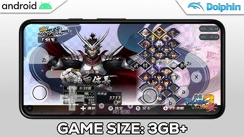 SENGOKU BASARA: UTAGE 3 | Wii ON ANDROID GAMEPLAY (DOLPHIN)+SETTINGS | SD 8S GEN 3