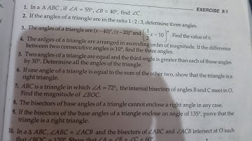 RD Sharma class 9  triangle and it