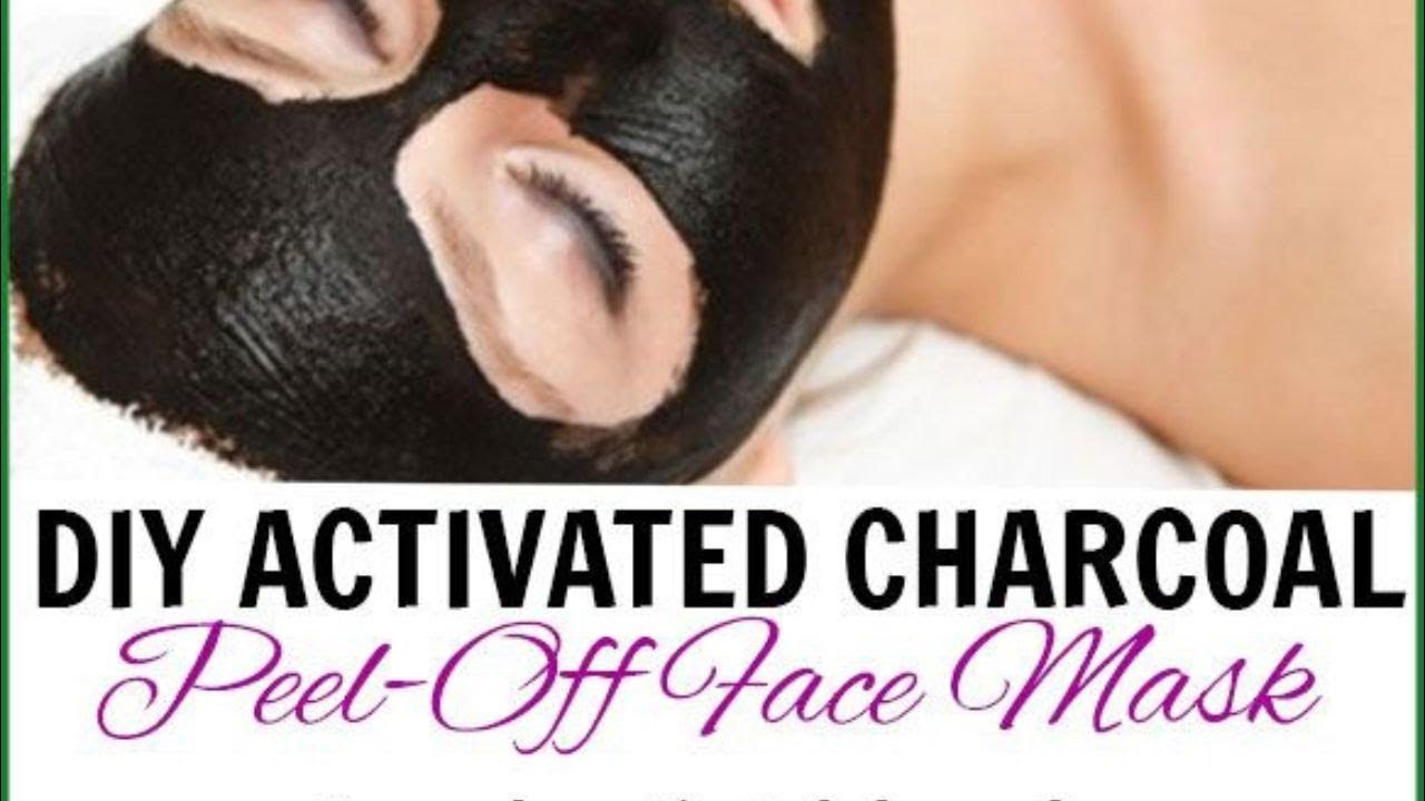 Diy Homemade Charcoal face mask peel off/remove black head white heads