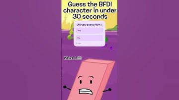 Guess the BFDI character in under 30 seconds!