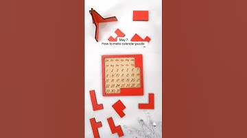 May 7✅how to make calendar 🗓️ puzzle #custompuzzle #calendarpuzzle #woodenpuzzle #puzzle #diy