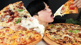 ENG SUB) ASMR MUKBANG Bulgogi Pizza, bacon Pizza Eating SOUND !