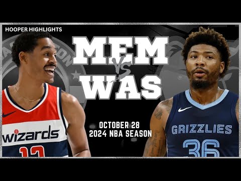 Memphis Grizzlies vs Washington Wizards Full Game Highlights | Oct 28 | 2024 NBA Season