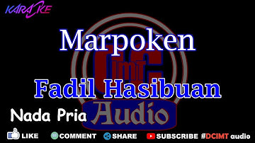 Karaoke Marpoken Fadil Hasibuan Nada Pria DCIMT audio