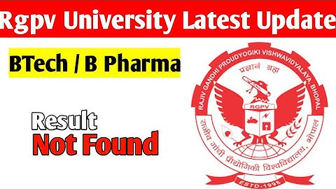 Result Not found 🥺// rgpv result Not found of this Enrollment no. .?