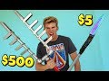 We built $5 vs $500 Apocalypse Survival Weapons! *WEAPON BATTLE*