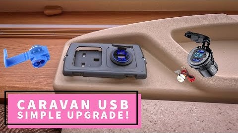 How To Install A Caravan USB Socket, Run Off 12 Volt Without Mains! 🔌 🔋 #caravan