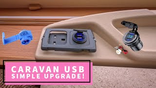 How To Install A Caravan USB Socket, Run Off 12 Volt Without Mains!   #caravan