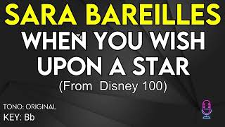 Sara Bareilles - When You Wish Upon A Star (From Disney 100 Pinocchio) - Karaoke Instrumental