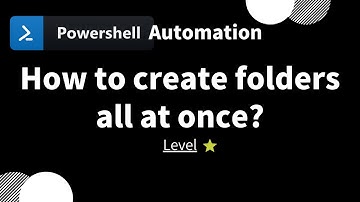 【 PowerShell one-line tips】How to create folders all at once? (level 1)