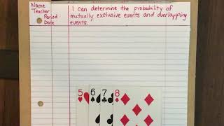 Mutually Exclusive Events and Overlapping Events