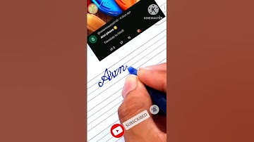 ANVI ₹ Beautiful Name In Cursive Writing | Cursive writing Video #yourmean #shorts