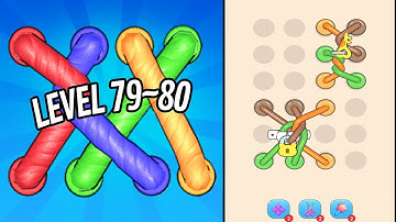 🏅 TANGLE ROPE 3D 🤪 Level 79~80 🧩 Gameplay Walkthrough