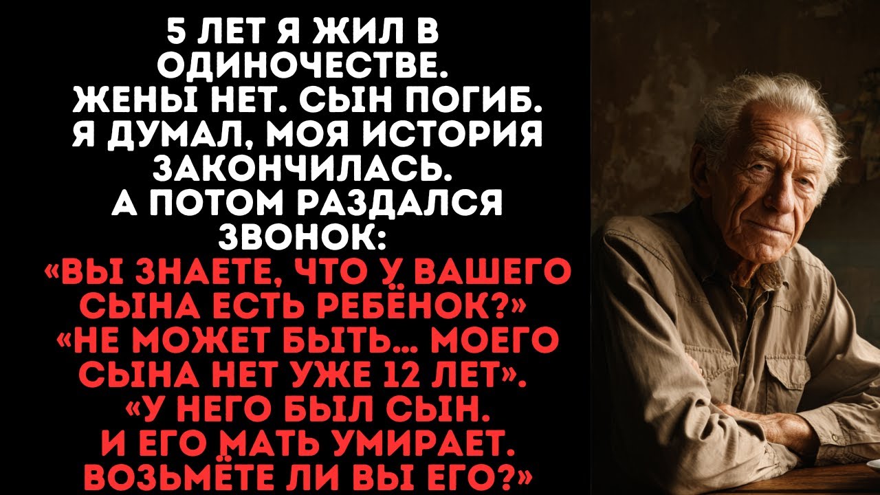 5 лет я жил в одиночестве. Жены нет. Сын погиб. Я думал, моя история закончилась. А потом раздался