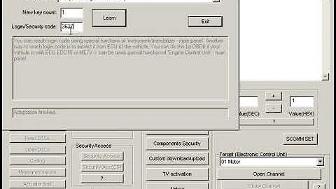 Audi/VW key learning Vag K+CAN commander