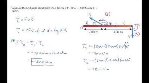 Rotational Motion: Torque. Level 1, Example 1