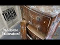 My biggest furniture restoration yet  part of its literally trashed challenge