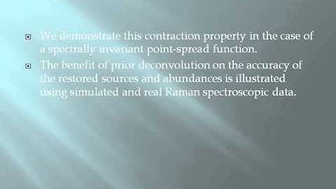2014 IEEE JAVA/.NET Does Deblurring Improve Geometrical Hyperspectral Unmixing