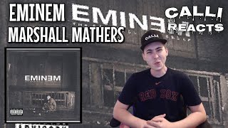 Rapper Reacts To Eminem - Marshall Mathers | This Album Changed My LIFE!