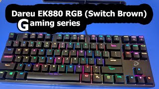 Bàn Phím Cơ Gaming Dareu EK880 Brown Switch RGB Giá Rẻ Nhỏ Gọn