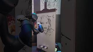 Robot Painting The Portrait