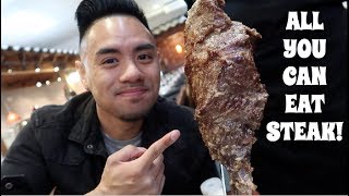 ALL YOU CAN EAT BRAZILIAN STEAK! CLEO'S BRAZILIAN STEAKHOUSE!