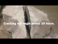 Geobreak rock breaking using expanding grout nonexplosive