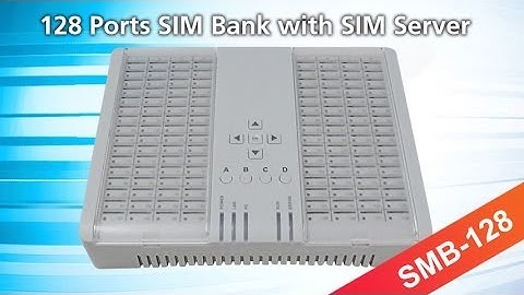 128 port SIM BANK with SIM Server working together with GSM Gateway, HyberTone Technology