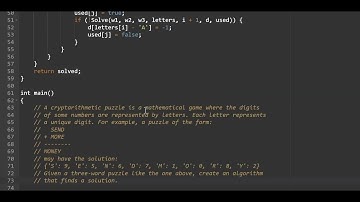 Cryptarithmetic Puzzle solver #coding #dsa