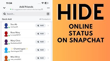 How to hide  online status on snapchat !Hide your Online Status on SC