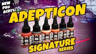 NEW Monument Hobbies Pro Acryl ADEPTICON Signature Series Paint Set Review!