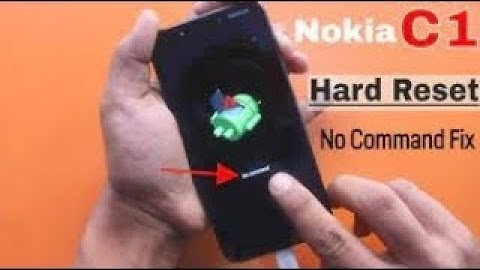 Hard Reset Nokia C1 Ta 1165 Fix No Command without Box