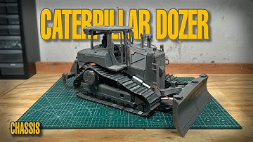 Building a 3D-PRINTED, Functional Caterpillar DOZER | The Chassis Build