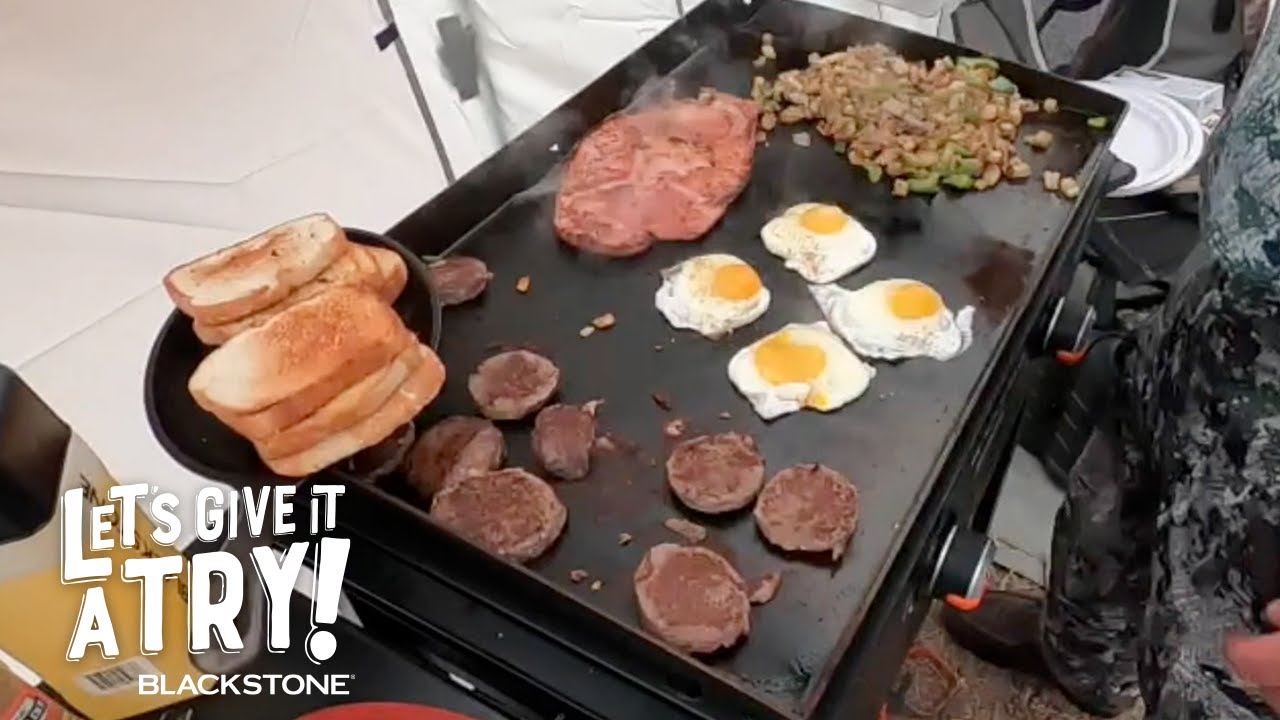 Nebraska Deer Camp Breakfast with Todd Toven | Lets Give it a Try | Blackstone Griddle
