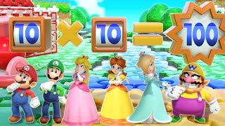 Мульт Super Mario Party Minigames Mario Vs Peach Vs Rosalina Vs Wario Master Difficulty