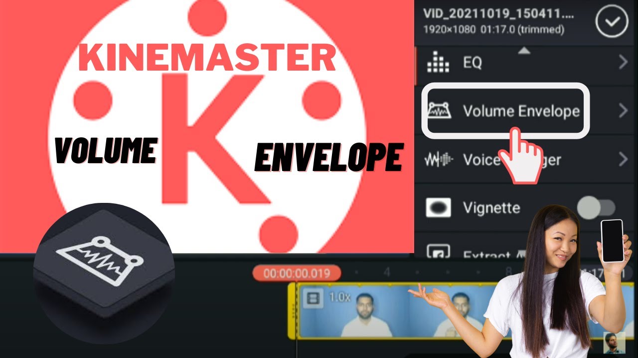 How to Use Volume Envelope Tool in KineMaster | Kine Master Class 17 | Urdu / Hindi