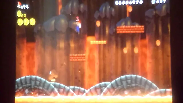 World 8-2 secret exit in new Super Mario Bros wii.